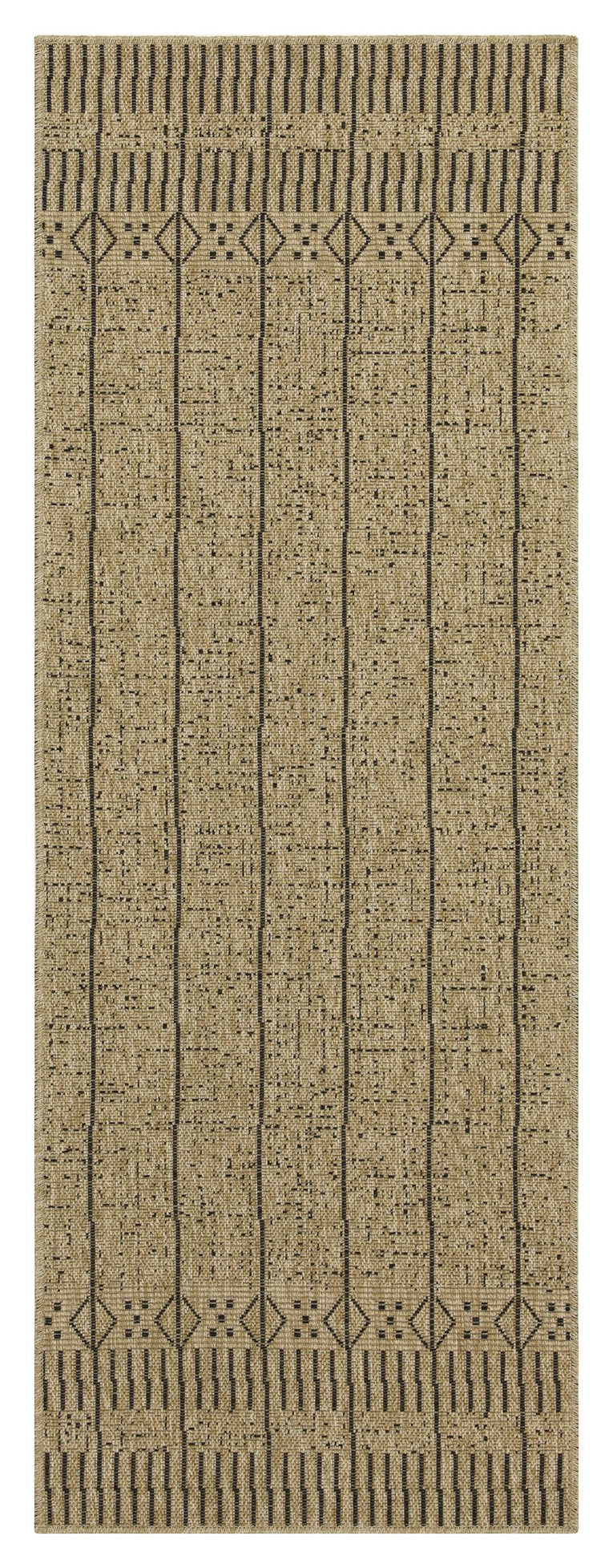 Earth GC_NTL1008 Jute/Black 7 ft. 10 in. x 10 ft. 3 in. Indoor/Outdoor Area Rug